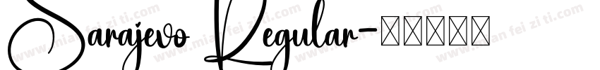 Sarajevo Regular字体转换